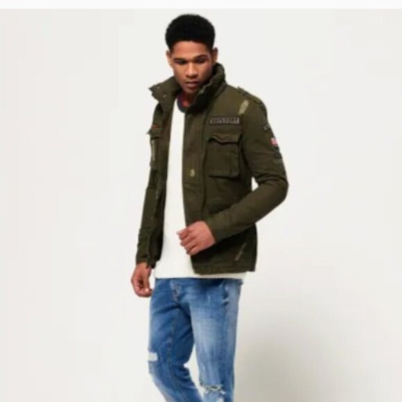 Superdry International Rip & Repair Military Jacket.size M - Picture 2 of 12